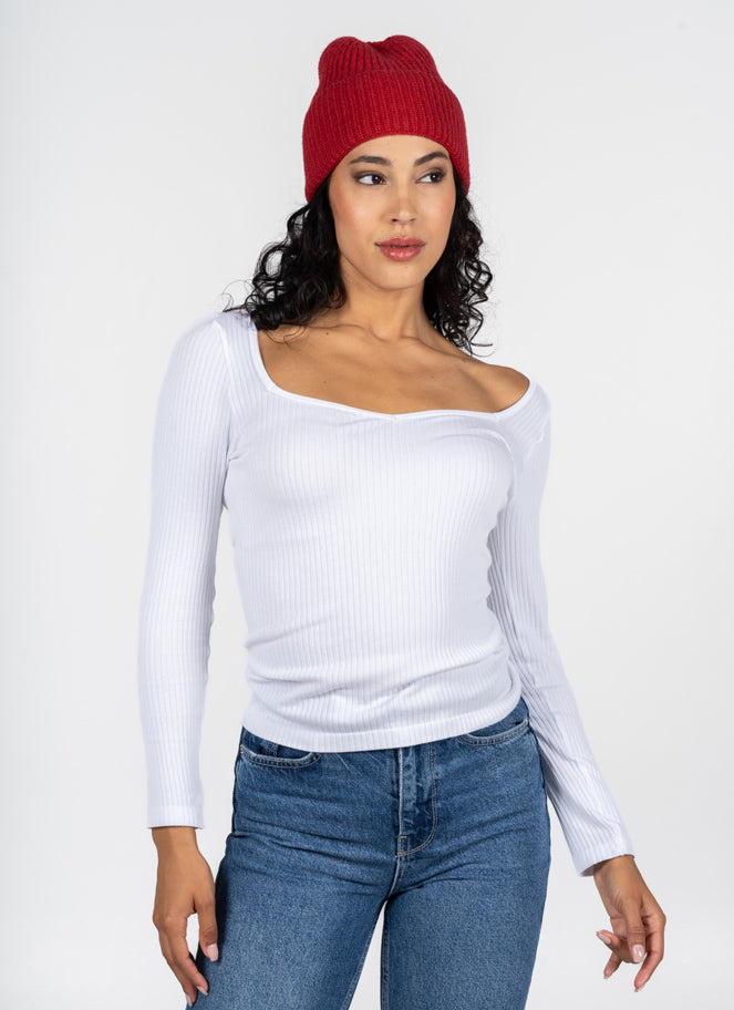 Ribbed Beanie Hat