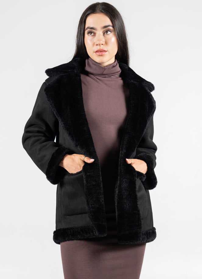 Faux Shearling Coat