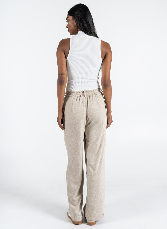 Brushed Pleat Front Pants