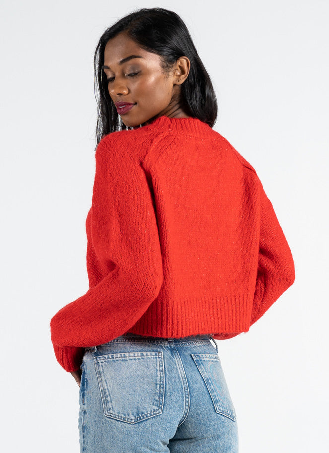 Crop Crew Neck Sweater