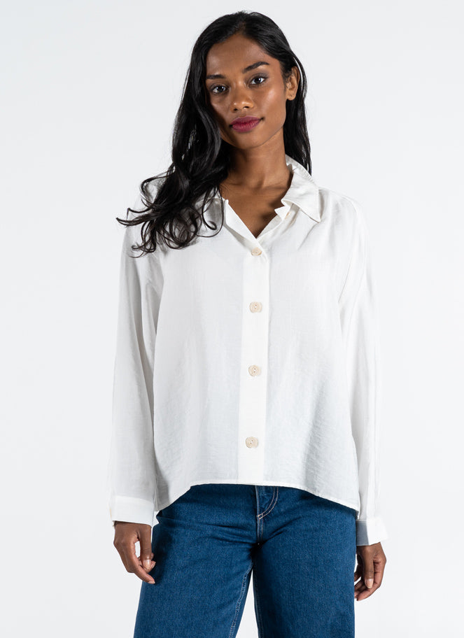 Rayon Blend Relaxed Fit Blouse