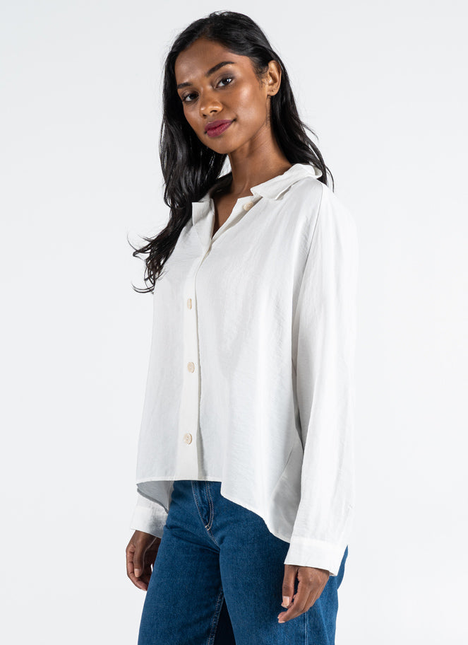 Rayon Blend Relaxed Fit Blouse