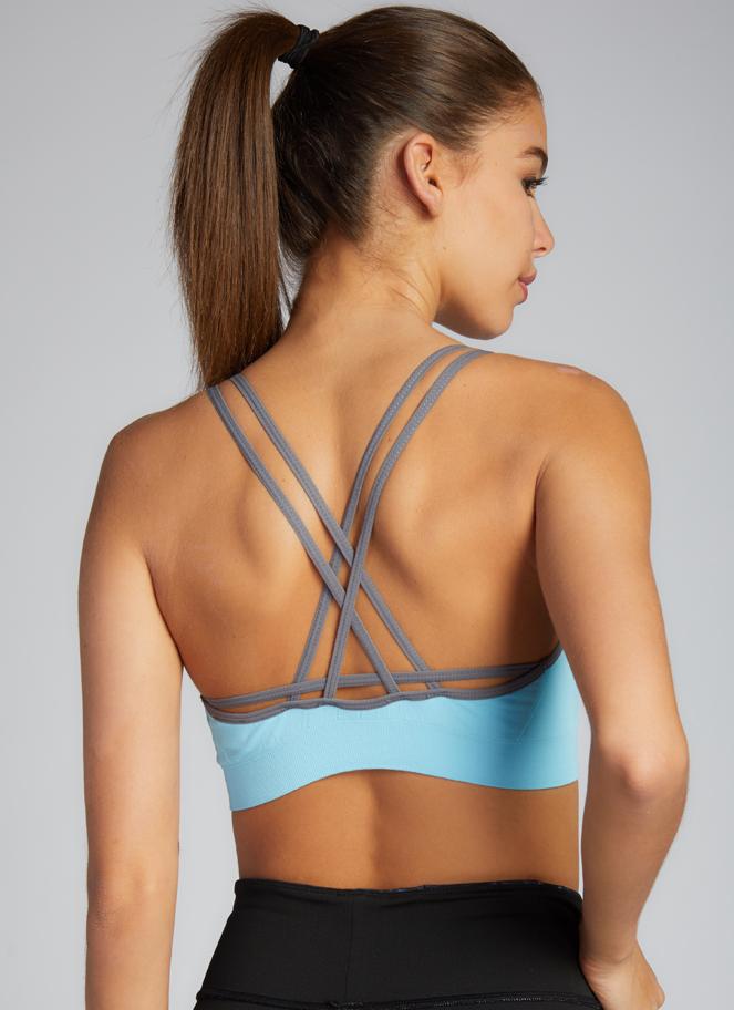 Aloe Yarn Two Tone Sports Bra