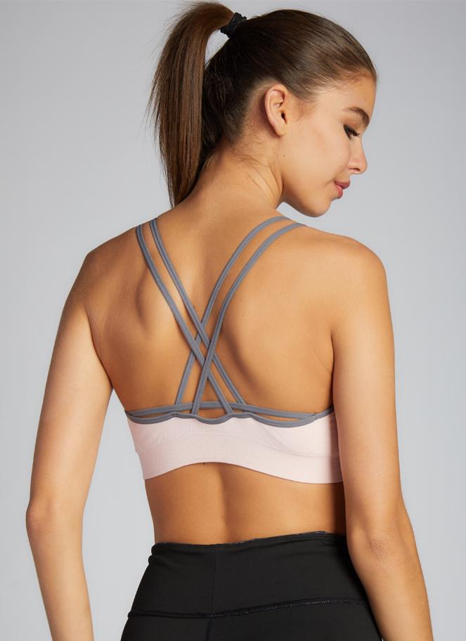 Aloe Yarn Two Tone Sports Bra