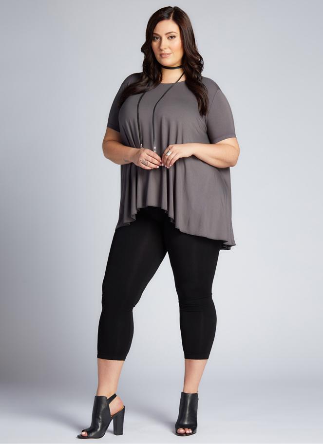 Bamboo Plus Size 3/4 Legging