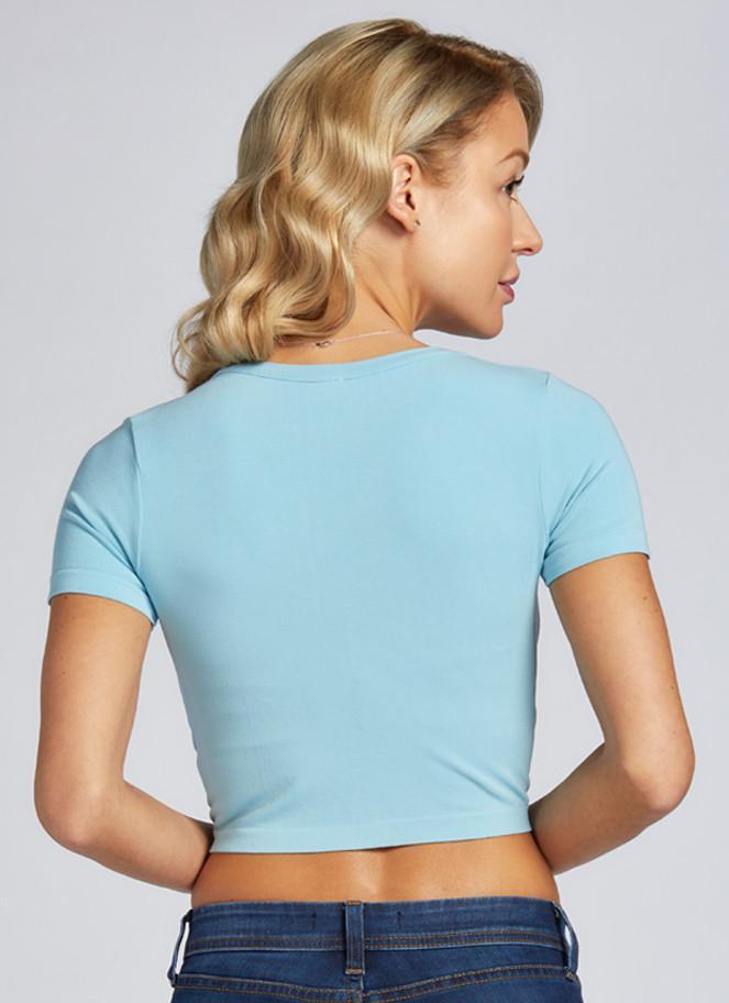 Bamboo Short Sleeve Crop Top