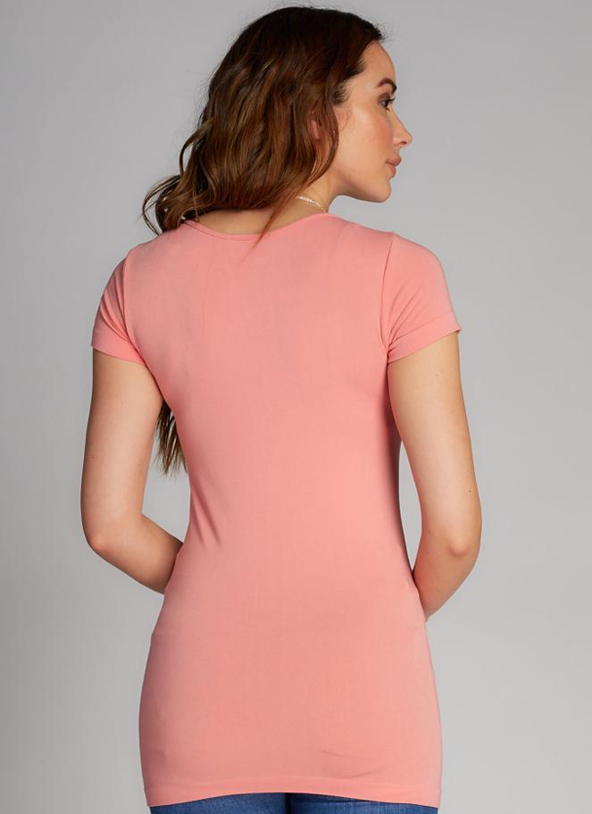 Bamboo S/S Scoop Neck Top