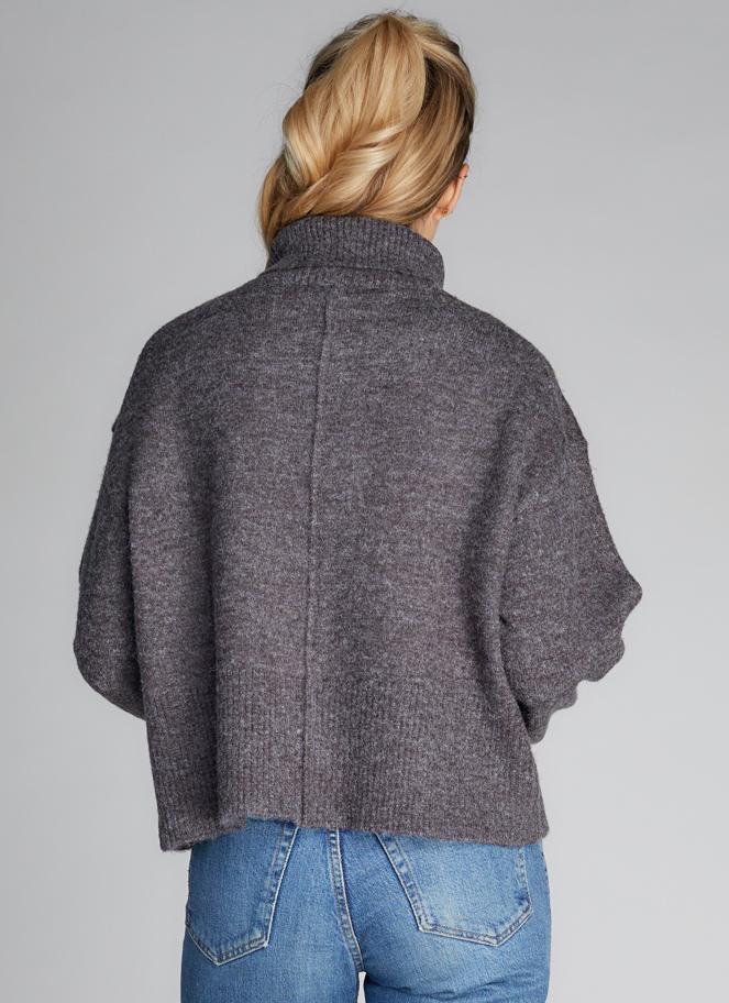 High Neck Crop Sweater
