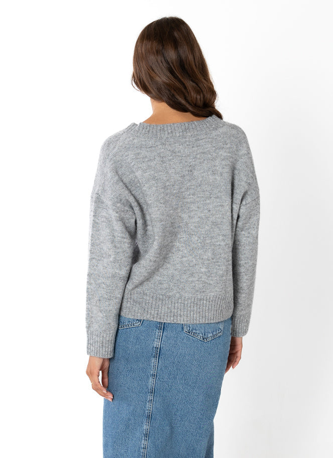 Crop V Neck Sweater