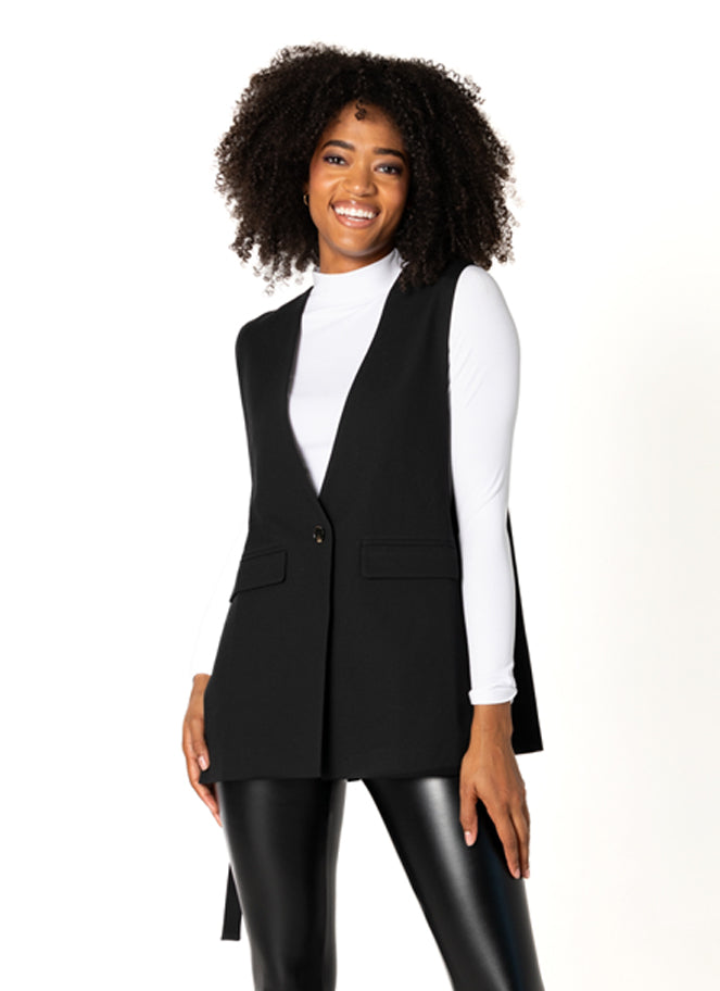 Relaxed One Button Vest